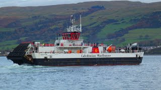 CalMac ferry Loch Fyne on Largs to Cumbrae route [upl. by Thynne522]