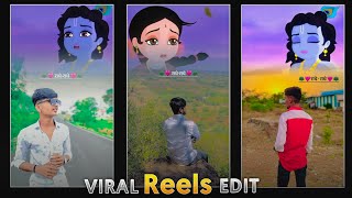 Radhe Prem ki shiromani reel Editing  Instagram viral Radha Krishna reel editing  vn video editing [upl. by Ardussi]