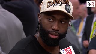 Jaylen Brown Talks Winning NBA Championship amp Appreciation for Jayson Tatum  NBA GameTime [upl. by Assirehs]