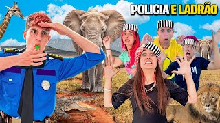 JOGAMOS POLÍCIA E LADRÃO NO ZOOLÓGICO deu ruim [upl. by Matthias]