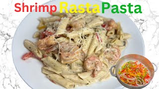 Rasta pasta  Easy pasta recipe for dinner 2024 Shrimp pasta recipe [upl. by Ydnar]