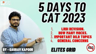 5 Days to CAT  Important points  Elites Grid [upl. by Myranda]