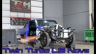 Killer Twin Turbo LS Powered Nova on the TKM Hub Dynos [upl. by Camilla]