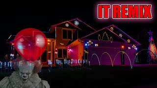 IT remix Halloween Light Show  Onan Family Lights [upl. by Eivla]