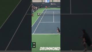 Aiden Mayo plays both single handed and double handed backhand  ATP Drummondville [upl. by Joshi521]