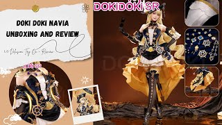 Doki Doki SR Navia Genshin Impact Cosplay Review  TryOn [upl. by Allemrac]