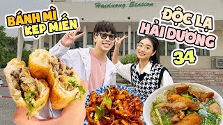 FOOD TOUR HẢI DƯƠNG tập 1  Độc lạ bánh mì kẹp miến bún cá sú giò chân gà xào cay [upl. by Nanni]