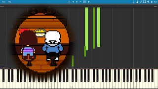 Premonition  Undertale Piano sheet musicMIDI Synthesia [upl. by Roseanna]