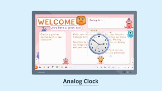 Analog Clock for Kids  Gynzy [upl. by Gilbart]