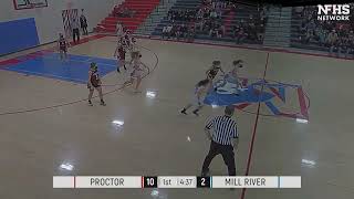 Mill River Union HS Girls Basketball vs Proctor [upl. by Maitilde28]