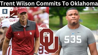 Trent Wilson Commits To Oklahoma  OU Football Recruiting [upl. by Sigfried683]