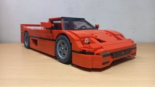 LEGO Ferrari F50 Creator Expert MOC  Instructions [upl. by Anale]