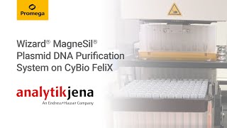 Wizard® MagneSil® Plasmid DNA Purification System on CyBio FeliX  FOG 2022 [upl. by Eiluj]