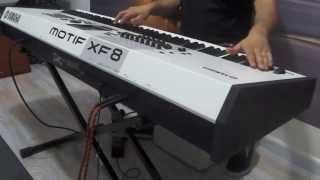 YAMAHA MOTIF XF8 WHITE  DEMO NA CLASSIC KEYBOARDS [upl. by Hanway174]