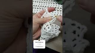 ÇOK KOLAY DANTEL MODELİ RUNNER ÖRÜYORUZ runner tığişimodelleri knitting [upl. by Field758]