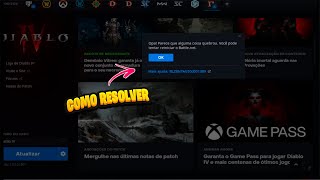 COMO RESOLVER OPA PARECE QUE ALGUMA COISA QUEBROU VOCÊ PODE TENTAR REINICIAR A BATTLENET [upl. by Ettenuahs28]