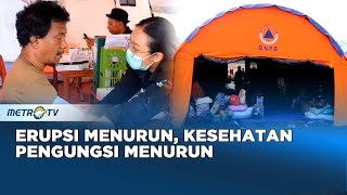 Erupsi gunung Lewotobi laki laki Cenderung menurun Pengungsi mulai Terserang Penyakit [upl. by Noslen]