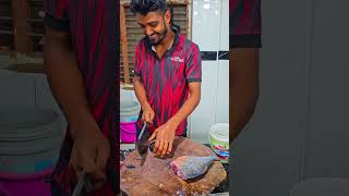 fish cutting skills sagar fish hoodi Bangalore belathur Kadugodi [upl. by Enelie]