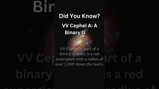 VV Cephei A A Binary Giant space cosmos spacefacts VVCephei BinaryStar RedSupergiant [upl. by Mckenzie]