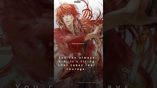 Top Rurouni Kenshin Quote by Himura Kenshin  Inspirational Anime Wisdom [upl. by Olwena]