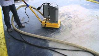 Grinding Paint Off Concrete [upl. by Delainey]