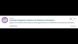 Calendar Integration Options for Salesforce Scheduler Salesforce Trailhead Answers [upl. by Ardnaeed299]