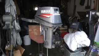 Yamaha 8hp power head rebuild swap [upl. by Htiffirg386]