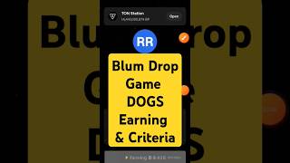 Dogs in blum game  Blum drop game dogs not showing  Blum Drop Game dogs criteria  Blum Airdrop [upl. by Liagabba198]