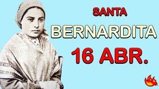 Quién Fue Santa Bernardita de Soubirous  Santo del Día 16 de Abril de 2021 [upl. by Gustafson]