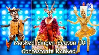 Masked Singer Season 10  All Contestants Ranked [upl. by Talanian478]