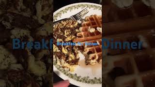 breakfast for dinner food gettingbackontrack budgetmeals budgetjourney [upl. by Oenire]