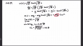 The velocity v of a freefalling skydiver is well modeled by the differential equation mdvdt  mg … [upl. by Roman]