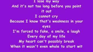 Kelly Clarkson Because Of You Lyrics [upl. by Flss663]