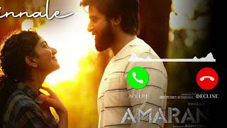 Hey minnale song  Amaran  ringtone  bgm  sivakarthikeyan  Sai pallavi  gv prakash ringtone [upl. by Alikat]