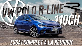 Volkswagen POLO RLINE 2022 110CH  TOUT DUNE GOLF   Essai à la Réunion 🇷🇪 [upl. by Arondel]