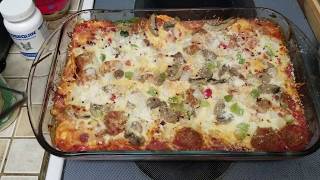 Baked Cheese Raviolis with Meatballs Casserole [upl. by Noelyn853]