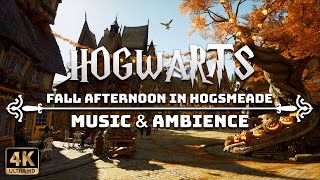 A Cozy Fall Afternoon in Hogsmeade  4K Harry Potter Music amp Ambience [upl. by Socher]