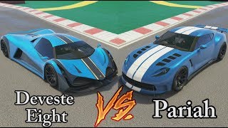 GTA 5  Top Speed Drag Race Principe Deveste Eight vs Pariah [upl. by Otrebmuh508]