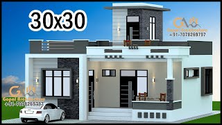 300quotx300quot 3D Home Design  3 Room 3D Village House Design  Gopal Architecture [upl. by Kelam60]