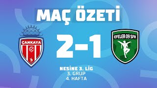 MAÇIN ÖZETİ  Nesine 3 Lig 3 Grup  Çankaya Spor Kulübü 21 10 Numara Sportif Efeler 09 FK [upl. by Klinges]