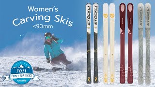 Best Womens Carving Skis of 2021  Powder7 [upl. by Nosilla]