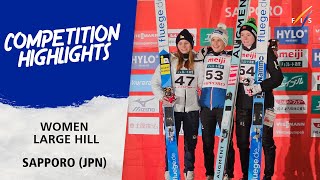 Pinkelnig overcomes tricky conditions to win 1st event in Sapporo  FIS Ski Jumping World Cup 2324 [upl. by Darline]