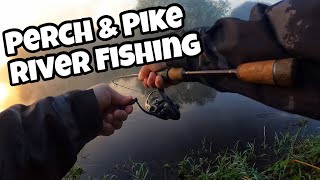 Lure Fishing a new River PIKE amp PERCH [upl. by Philine]