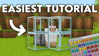 Easiest Automatic WOOL Farm Minecraft 120 [upl. by Nariko]