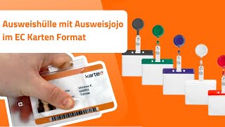 Ausweishülle mit Ausweisjojo im EC Karten Format  Produktvorstellungen  Karteo GmbH [upl. by Earleen950]