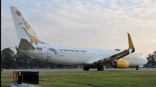 ☀️🦕Flybondi Líneas Aéreas LVKAY AEPIGR Boeing B737800NG quotDino KAYquot🦕☀️ [upl. by Ancalin610]