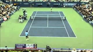 Djokovic saves 4 Match Points vs Federer  US Open 20102011 combined [upl. by Carey]