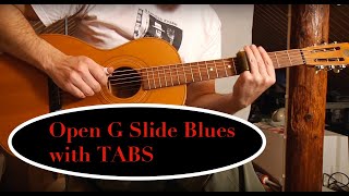 OPEN G SLIDE BLUES on a 1927 Levin Parlor Guitar WITH TABS 15 MILLION VIEWS [upl. by Diantha]