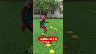 Lets have a mix practice of agility legwork and ball kicking highjump Speed sportperson short [upl. by Trilley]