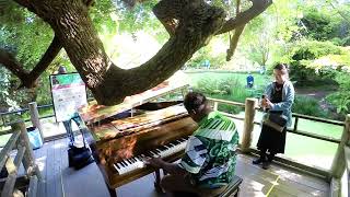 Kris Nicholson at Flower Piano 2024 San Francisco California Green Piano First Time [upl. by Htebyram293]